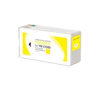 SJIC22P Ink Cartridge Compatible for Epson ColorWorks C3500 | Pigment ink, with chip, replacement cartridge, sharp text, durable label printing(Y)