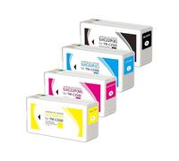 SJIC22P Ink Cartridge Compatible for Epson ColorWorks C3500 | Pigment ink, with chip, replacement cartridge, sharp text, durable label printing(4pcs)