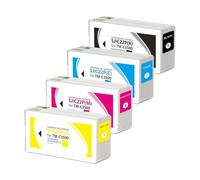 SJIC22P Ink Cartridge Compatible For Epson ColorWorks C3500 Series | Pigment Ink, Chip Included, Label Printing Supply(4 pcs)
