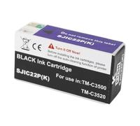 SJIC22P Ink Cartridge Compatible For Epson TM-C3500 Label Printer | Label Printing, Pigment Ink, Clear Marking, Stable Output, Easy Replacement(BK)
