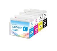 SJIC42P/SJIC41P 80ML Cartridge, Compatible For Epson, C4000 | CW-C4000e/C4000 use, 80ml capacity, EU/NA versions, Easy replacement(NA. SJIC41P-4color)