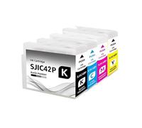 SJIC42P SJIC41P Ink Cartridge Compatible For Epson Color Works | CW-C4000e C4000 C4000U, Label Printing, 80ml Capacity, EU NA Version(EU. SJIC42)
