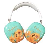 SJIE Airpod Max Ear Cover, Van Gogh's Sunflowers, Personality Fashion AirPod Max Case Accessories Protective for Apple AirPods Max