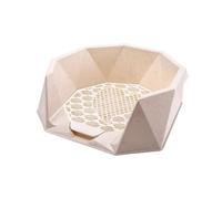 SJJALAKAJA Pet Training Dog Toilet Plastic Fence Dog Potty Not Easy to Splash Removable Design Non-slip Feet at the Bottom Large Space Dog Urine Potty Potty Fixed Point Toileting(White,22x20.1x6.9)