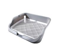 SJJALAKAJA Removable Dogs Potty Raised Enclosure Dog Potty with Guide Riser Portable Pet Urinal Easy to Clean Spot Potty for Small and Medium Dogs 54x45x13centimetr/21.3x17.7x5.1(Grey)