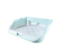 SJJALAKAJA Removable Dogs Potty Raised Enclosure Dog Potty with Guide Riser Portable Pet Urinal Easy to Clean Spot Potty for Small and Medium Dogs 54x45x13centimetr/21.3x17.7x5.1(Green)