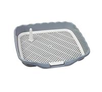 SJJALAKAJA Three Sides of the Raised Fence Dogs Potty Portable Pet Potty Removable Column Guide Dog Tray Spot Toilet Small and Medium-sized Dog Urinal Easy to Clean(Grey)