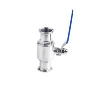 SJJBVPYX 1-3/4" Stainless Steel 316 Straight Clamp 64MM Ball Valve Water Oil