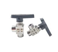 SJJBVPYX 1pcs Female Thread Ball Valve 1/8" 1/4" 3/8" 1/2" 3/4" Stainless Steel Right Angle 2 Way Pipe Fitting(1/2")