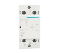 SJJBVPYX 230V Contactor NCH8 20A 25A 40A 63A 2NO 1NC 1NO 2NC Mini Contactor 2 Phase 4 Pole(25A 1NO 1NC)