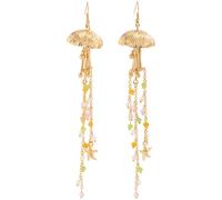 SJJH Marine Elements Shell Drop Earrings, Coastal Style Swaying Earrings are Suitable for Daily Wear on Beach Holidays