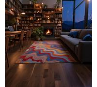 SJJZLZL Vintage Abstract Area Rug Machine Washable Rug for Living Room Non Slip Non Shedding Area Rugs Soft Short Pile Carpet Ultra-ThinThrow Rug for Dining Room Office (color,120 * 180)