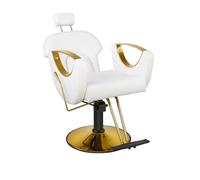 Adjustable Barber Chair,Barber Chair Reclining Salon Chair for Salons and Modern Styling Chair Adjustable Barber Chair for Professional Haircuts,White