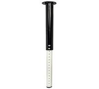 SJKJNK Adjustable Furniture Legs,1 Pack Telescopic Bar Table Leg,Iron Kitchen Worktop Breakfast Bar Push-Pull Lift Metal Legs,for Home Office Desk Support Feet (34-58cm,Black White)