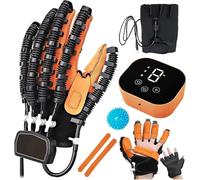 SJMDMZD Rehabilitation Robot Glove Hand Exercise Tool, Stroke Hand Splint Recovery Equipment, Fingers Strength Training Device for Finger Flexion Correction Left L