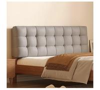 SJMDSDSC Rectangular bed back Headboard cover reading pillow tech fabric headboard upholstered sofa bed back wedge cushions removable headboard lumbar cushion dust cover(Straps 150 ×60×10cm,Khaki)