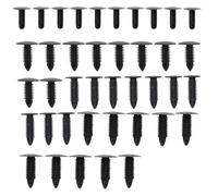 sjniosn 40PCS Mix Black Plastic Rivet Push in 5mm 6mm 7mm 8mm Car Trunk Roof Trim Panel Fastener Clip Vehicle Retainer Clip fastener