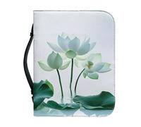 SJOAOAA Bible Cover for Women Men Church Tote Bag with Handle and Zip Around Study Bible Case Lightweight Bible Accessories Bible Protector Scripture Bag,Cool Lion Print Size L