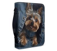 SJOAOAA Color Splash Butterfly Book Cover Carrier Carrying Organizer Bag with Multiple Inside Storage Pockets Size M