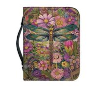 SJOAOAA Color Splash Butterfly Book Cover Carrier Carrying Organizer Bag with Multiple Inside Storage Pockets Size XL