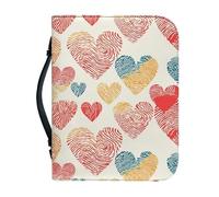 SJOAOAA Color Splash Butterfly Book Cover Carrier Carrying Organizer Bag with Multiple Inside Storage Pockets Size M