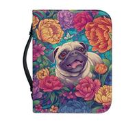 SJOAOAA God is Within Her She Will Fall Print Bible Covers for Women Men PU Leather Carrying Case Handbag with Handle Size M