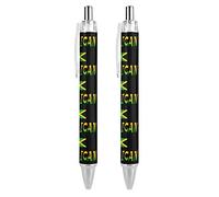 SJOAOAA Jamaican Flag Ball Pen Smooth Writing Black Ink Ball Point Pen for Office School 4PCS