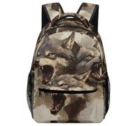 SJOAOAA Lightweight Backpack Animal Moon Wolf -Whistle Ergonomic Padded Shoulder Straps Backpacks Daypack Bookbag Schoolbag Travel Laptop Bags Style-656