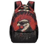 SJOAOAA Lightweight Backpack Cool Wolf Themed Animal Adjustable Straps Emergency Whistle Included Backpacks Daypack Bookbag Schoolbag Travel Laptop Bags Style-685
