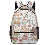 SJOAOAA Lightweight Backpack Cool Wolf Themed Animal Adjustable Straps Emergency Whistle Included Backpacks Daypack Bookbag Schoolbag Travel Laptop Bags Style-682