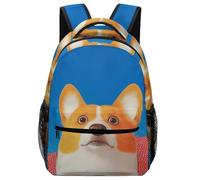 SJOAOAA Lightweight Backpack Cool Wolf Themed Animal Adjustable Straps Emergency Whistle Included Backpacks Daypack Bookbag Schoolbag Travel Laptop Bags Style-683