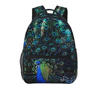 SJOAOAA Lightweight Backpack Peacock Tablet Picnic Cute Backpacks Daypack Bookbag Schoolbag Travel Laptop Bags Style-2296
