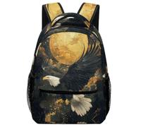 SJOAOAA Lightweight Backpack Study Essential Cool Eag-les Animal Backpacks Daypack Bookbag Schoolbag Travel Laptop Bags Style-4842
