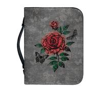 SJOAOAA Monet Art Bible Cover Case with a Bookmark, Water Lily Print Book Sleeve Notebook Protector Pouch, Faux Leather Size L