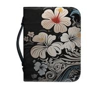 SJOAOAA Monet Art Bible Cover Case with a Bookmark, Water Lily Print Book Sleeve Notebook Protector Pouch, Faux Leather Size 2XL