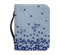 SJOAOAA Monet Art Bible Cover Case with a Bookmark, Water Lily Print Book Sleeve Notebook Protector Pouch, Faux Leather Size L