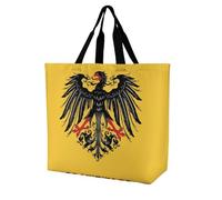SJOAOAA Unisex Shopping Bag Historical Flag of Holy Roman Empire Reusable Foldable Tote with Inner Pocket Large Capacity Shoulder Tote Grocery Bags Handbag