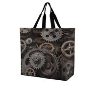 SJOAOAA Unisex Shopping Bag Machu Picchu Landscape Foldable Reusable Large Shoulder Tote Grocery Bags Handbag