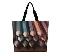 SJOAOAA Unisex Shopping Bag Reusable Deer on Snowfield in Sunrise Large Capacity Casual Shoulder Tote Grocery Bags Handbag