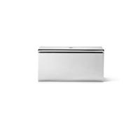 Sjöstrand Coffee Capsule Holder Pod Dispenser for 20 Coffee Capsules Compatible with Lake Beach/Nespresso - Stainless Steel Wood Capsule Stand, Stylish Storage for Kitchen (Chrome)
