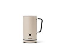 Sjöstrand Electric Milk Frother, Hot Chocolate Maker, Velvetiser with Double-Walled Stainless Steel Casing, Milk Frother Jug Ideal for Hot and Cold Milk, Easy-Clean Non-Stick Coating, Beige