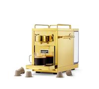 Sjöstrand The Original 2.0 Capsule Coffee Machine, Nespresso Compatible Pod Machine, Stainless Steel Body, Espresso or Lungo Coffee, 1.2L Tank Capacity, 19 bar Pressure, Brass