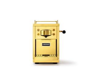 Sjöstrand The Original Capsule Coffee Machine, Nespresso Compatible Pod Machine, Stainless Steel Body, Espresso or Lungo Coffee, 1.2L Tank Capacity, 19 bar Pressure, Brass