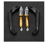 SJOIOOP Handlebar Brake Guard Protector for ZR750 Zephyr 1991-1993 Motorcycle Accessories Handlebar Grips Guard Brake Clutch Lever Handguard Protector(Gold with Logo)