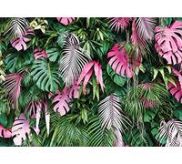 SJOLOON 7x5 Jungle Green Leaves Backdrop Tropical Plants Photography Backdrop for Baby Birthday Party Newborn Studio Props 11586