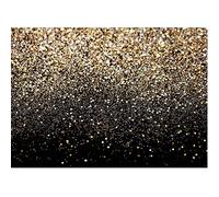 SJOLOON 8x6ft Glitter Backdrop Golden Spots Backdrop Vinyl Photography Backdrop Vintage Astract Glitter Background for Family Birthday Party Newborn Studio Props 11547
