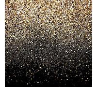 SJOLOON Black and Gold Backdrop Gold Spots Backdrop Vinyl Photography Backdrop Vintage Background for Family Birthday Party Newborn Studio Props 11547(10x10FT)