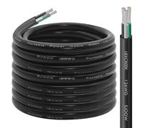 SJOOW 14/3 Wire 20FT Tinned Copper 14 AWG Portable Power Cable, 14 Gauge 3 Conductor Wire Rated 300V for Generators, Motor Leads, Portable Lights, Automotive, Industrial, Battery Chargers