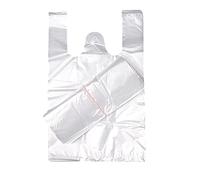 SJORHNUS Plastic Bags with Handles,12x20 Inch Large Heavy Duty Clear Grocery Bags for Small Business,Plastic Shopping Bags Bulk for Retail,Grocery,Restaurant,Supermarket(50 Pcs)