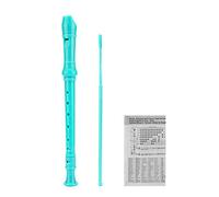 SJOYS 8-Hole Soprano Descant Recorder Kids Music Flute with Cleaning Rod & Case Bag For School Student Home Entertainment Green